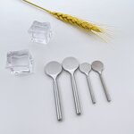 Metal Cosmetic Spoon - Hot Selling Custom Logo Makeup Spatula for Facial Application