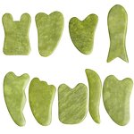 Jade Gua Sha Board - Custom Logo Heart Xiuyu Natural Bian Stone Face Body Massage Tool