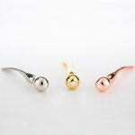 Eye Cream Massage Stick - Personal Label 7.7cm Double Head Metal Cosmetic Spoon Spatula