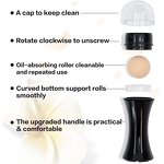 Volcano Stone Oil Absorber - Skincare Tool ABS Handheld Washable Nose Facial Roller