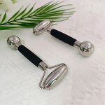 Stainless Steel Cryo Roller - New Arrival Cooling Jade Massage Skin Rejuvenation Puffiness Tool