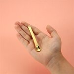 Metal Cosmetic Spatula - Custom Logo 9cm Eye Serum Applicator Mini Makeup Spoon Skincare Tool
