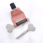 Key Tube Squeezer - Key Shape Silver Metal Toothpaste Roller Tube Press Dispenser