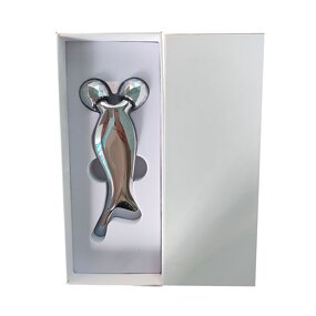 V-Shape Gua Sha Roller - Custom Laser Carving 2 in 1 Metal Face Lifting Massage Tool