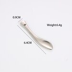 Mini Gold Spatula - Personal Label 6.4cm Zinc Alloy Face Cream Applicator Small Metal Scoop