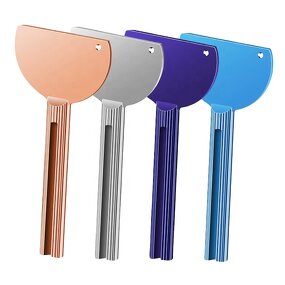 Metal Tube Squeezer - Custom Logo Mini Lotion Pipe Clamping Key Shape Toothpaste Tool