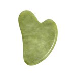Green Jade Facial Roller - Natural Heart-Shaped Anti-Aging Weight Loss Tool With Packaging Box