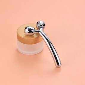 9.6CM 3D Roller - OEM Metal Facial Massage Mini Hand Held Beauty Skincare Tool