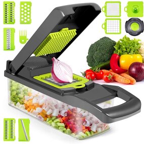 Multifunctional Food Cutter - 12Pcs Vegetable Shredders Slicer Chopping Kitchen Accessories