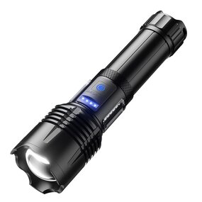 Camping Flashlight - Portable Long-Range Strong Light Mobile Charging Home 1 Year Warranty