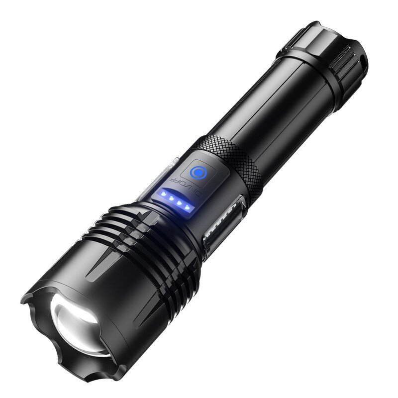 Camping Flashlight - Portable Long-Range Strong Light Mobile Charging Home 1 Year Warranty