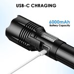 Camping Flashlight - Portable Long-Range Strong Light Mobile Charging Home 1 Year Warranty