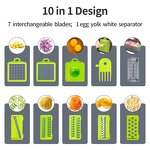Multifunctional Food Cutter - 12Pcs Vegetable Shredders Slicer Chopping Kitchen Accessories