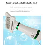 2-in-1 Pet Hair Dryer - Professional Home Dog Cat Grooming with Slicker Brush Smart