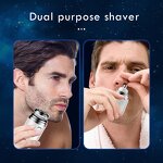 2 in 1 Capsule Shaver - USB Charging Multifunctional Nose Hair Trimmer Portable Washable