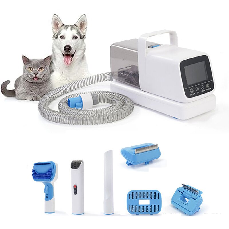 6 in 1 Pet Grooming Kit - Electric Hair Vacuum Cleaner 1 Year Warranty Dog Cat Accessory