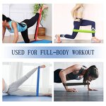 Resistance Bands Set - 5Pcs 5 Different Levels Yoga Home Gym Exercise Pilates Training