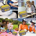 1.5L Electric Lunch Box - Portable Stainless Steel Car Home Kids Food Heater Warmer