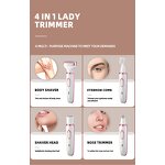 Women's Hair Removal Shaver - USB Rechargeable Portable Body Face Legs Bikini Lip Tool