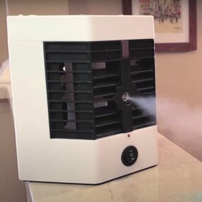 Mini Air Conditioner Fan - Light USB Air Cooler Humidifier Purifier Ice Packs Tanks Home