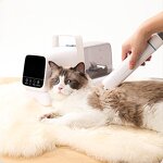 6 in 1 Pet Grooming Kit - Electric Hair Trimmer Vacuum Suction Dog Cat Brush Cleaner