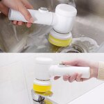 5 in 1 Electric Washing Brush - Hand-held Kitchen Dishwasher Bathtub Polishing Cleaning