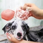 Pet Silicone Bath Brush - Dog Cat Shampoo Box Massage Shower Grooming Tool Pet Accessories