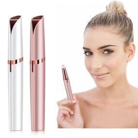 USB Eyebrow Trimmer - Painless Women Mini Shaver Razors Lipstick Brows Pen Facial Tool