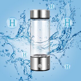 Hydrogen-Rich Water Bottle - Certified 420ml 2025 Portable SPE Ultra Stainless Steel
