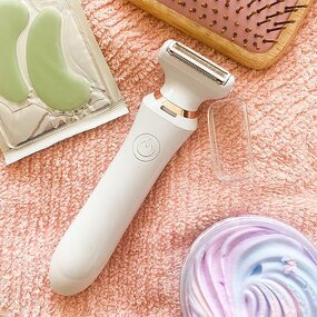 3-In-1 Electric Hair Remover - Rechargeable Fast Shaving with Brush Clean Machine Tool