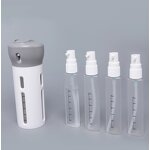 4 in 1 Travel Bottle - Dispenser Toiletry Containers Kits Free Label Lotion Shampoo Reusable