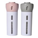 4 in 1 Travel Bottle - Dispenser Toiletry Containers Kits Free Label Lotion Shampoo Reusable
