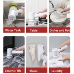 5 in 1 Electric Washing Brush - Hand-held Kitchen Dishwasher Bathtub Polishing Cleaning