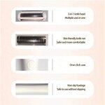 3-In-1 Electric Hair Remover - Rechargeable Fast Shaving with Brush Clean Machine Tool