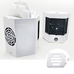 Mini Air Conditioner Fan - Light USB Air Cooler Humidifier Purifier Ice Packs Tanks Home