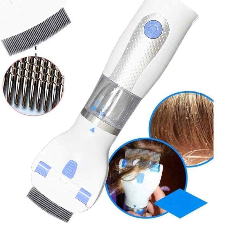 Pet Louse Remover - Dog Cat Hair Cleaner Flea Comb Rechargeable Small Vacuum Cleaner