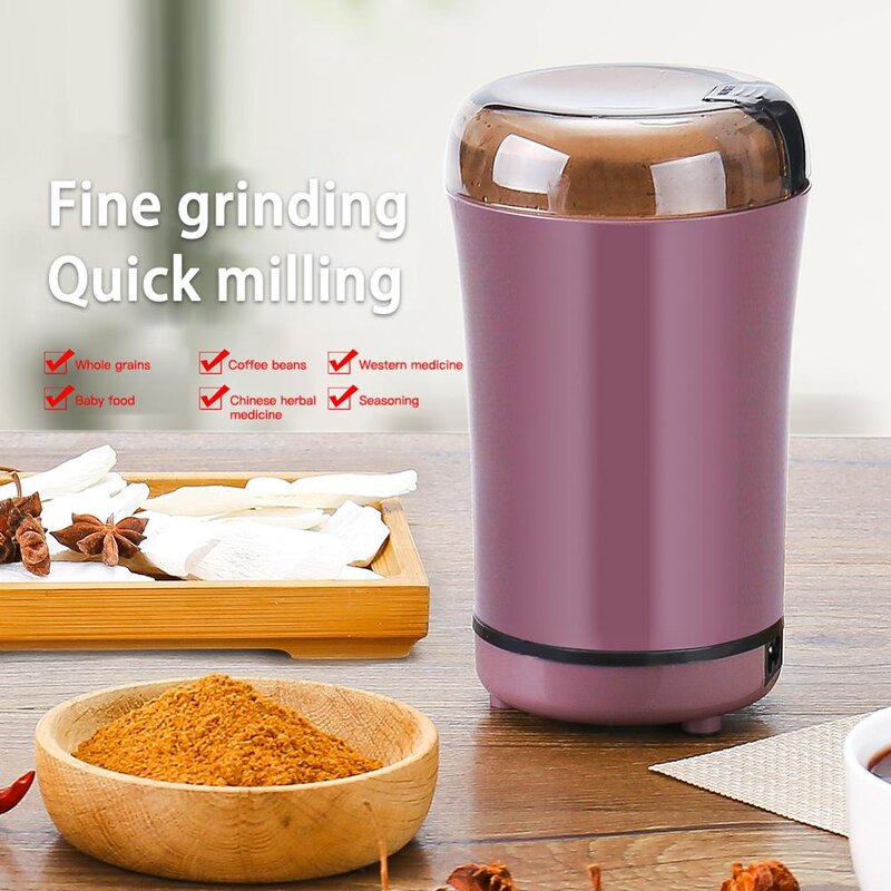 Mini Coffee Grinder - Electric Kitchen Salt Pepper Beans Spices Nut Seed Molinillo Cafe