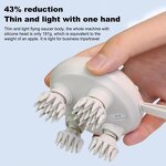 Scalp Head Massager - Full Body Cat Kneading 3 Modes ABS 1100mAh Rechargeable Heating