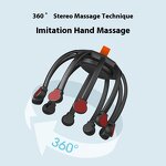 Bluetooth Head Massager - Intelligent Ten-Claw Fish Head Meridian Press Dredge Artifact