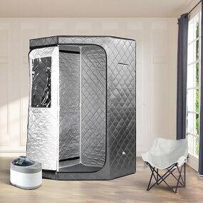 Home Spa Sauna Tent - Portable Full Body Sweating Wet Steam Folding Inflatable Massage
