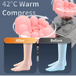 Calf Leg Massager - Fully Automatic Vibrating Kneading Soles Hot Compresses Foot Therapy