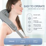 6D Shiatsu Massager - Electric Cordless Neck Shoulder Back Leg Waist Targeted Relief