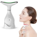 Facial Neck Massager - Wireless Remote Control Red-Light Therapy At-Home Skin Care Tool