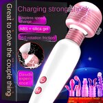 AV Rod Vibrator - Jiuai Electric 10 Speed Strong Shock Vibration Adult Female Masturbation
