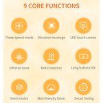 LED Knee Massager - Wholesale Red Light Hot Therapy Airbag Compress Vibration 3000mAh