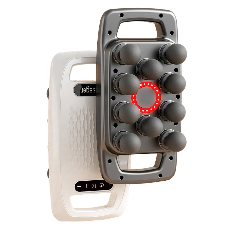 10 Heads Massage Gun - 2025 Professional Portable Full Body Deep Tissue 9 Speed Levels