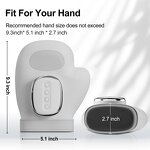 Wireless Hand Massager - Phenitech Heat Compression 3 Levels 2000mAh Finger Wrist Palm
