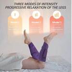 Calf Air Massager - Cordless Compression 3 Heat Levels 3 Modes Foot Leg Circulation