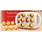 Twelve-Head Massage Gun - High-Strength 7.4V Manual-Wired Arm Leg Neck Relaxation