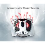 Shiatsu Foot Massager - Intelligent EMS Therapy Microcurrent Electric Tens Hot Stone Pad
